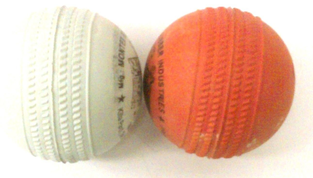 6 Indian Rubber Cricket Ball with Seam {See image} Indian Rubber