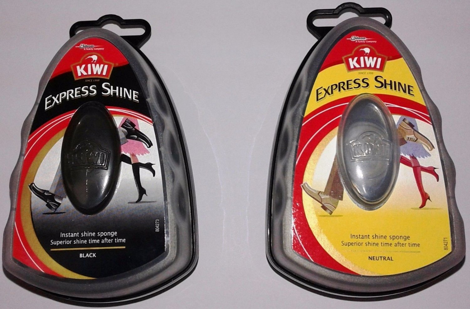 Kiwi Express Shine Black / Neutral 7 ML Shoe Shine Sponge Kiwi