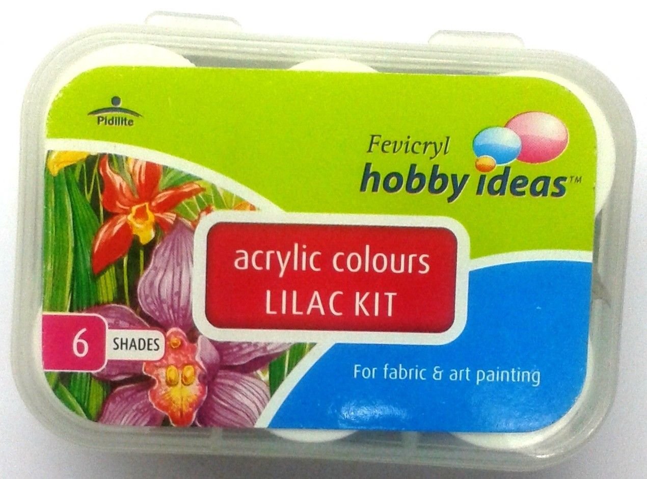 Acrylic Colors 6 Color Set Pidilite Fevicryl Acrylic Colors 10 ML x 6Color