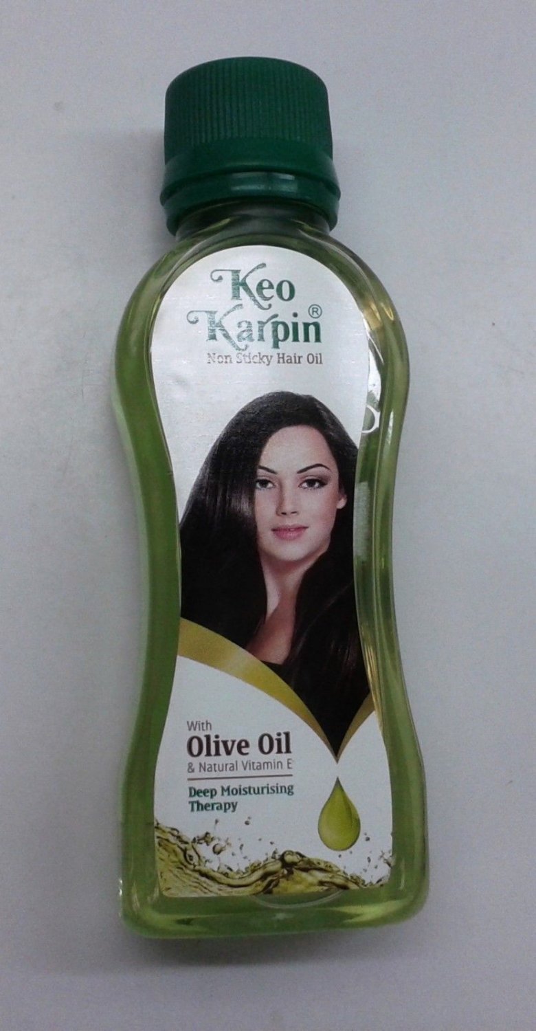 Keo Karpin 100 ML Non Sticky Hair Oil With Olive Oil ,Wheat Germ & Vit E