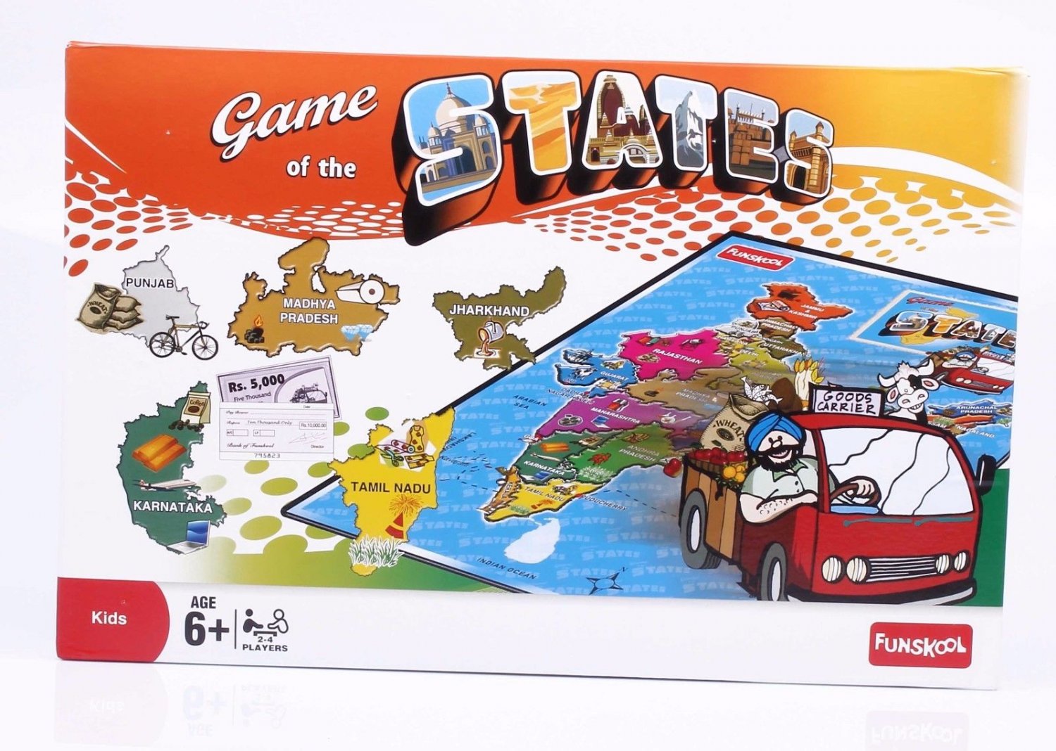 Funskool Game of The States Educational Games Players 2-4 Age 6+