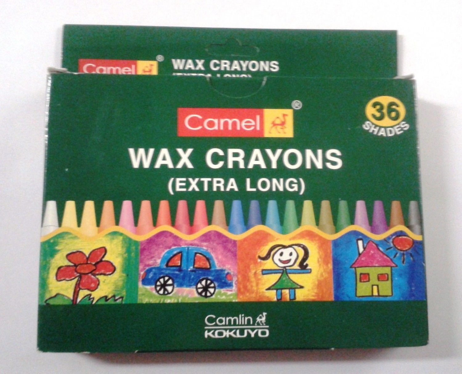 Crayons Wax Crayons 36 Shades Camlin Kokuyo Camel Wax Crayons