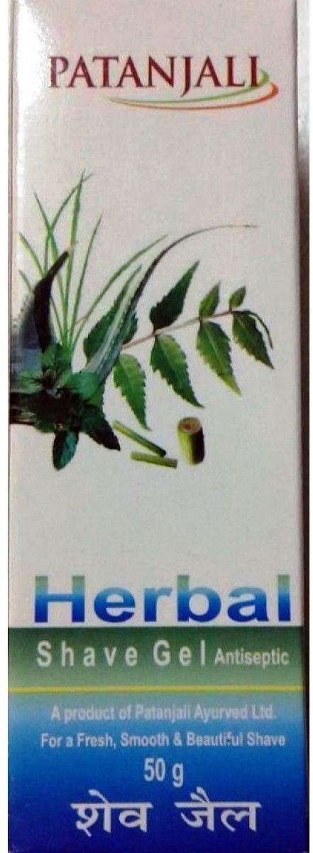 Patanjali Herbal Shave Gel 50 Gm For Men Skin Care Ayurvedic