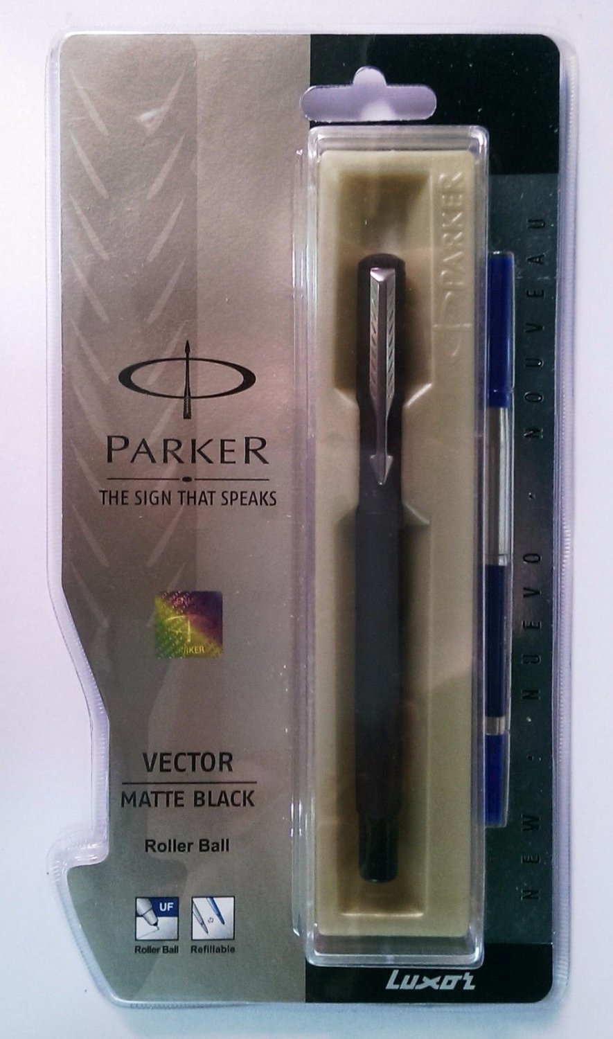 Parker Vector Matte Black Roller Ball With stainless Steel Clip