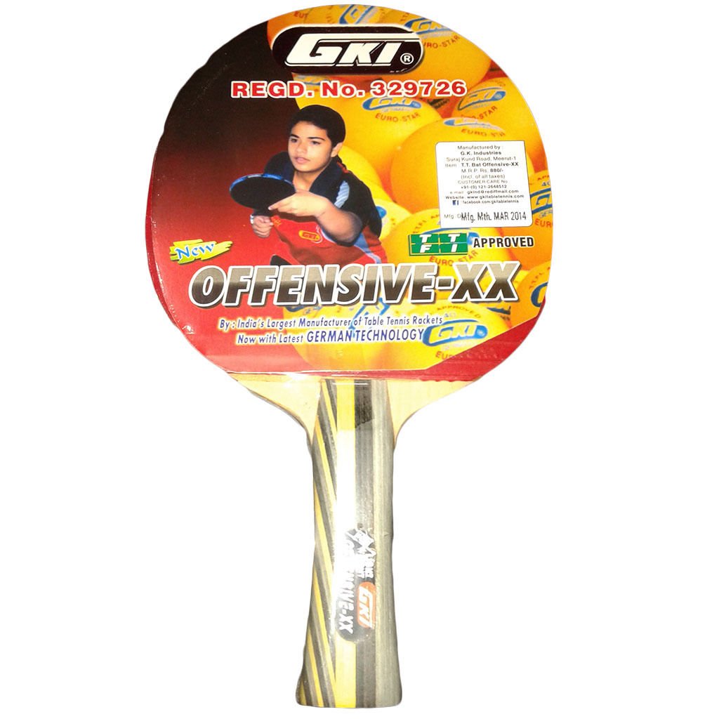 GKI Table Tennis Racket Offensive XX Fast Table Tennis Bats