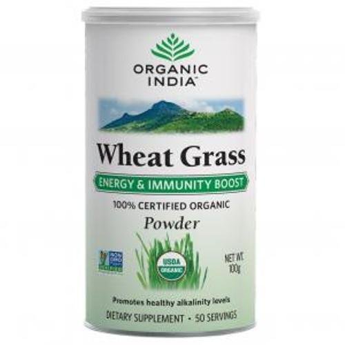 Organic India Wheat Grass (powder) 100 GM Dietary Supplement 100% Veg