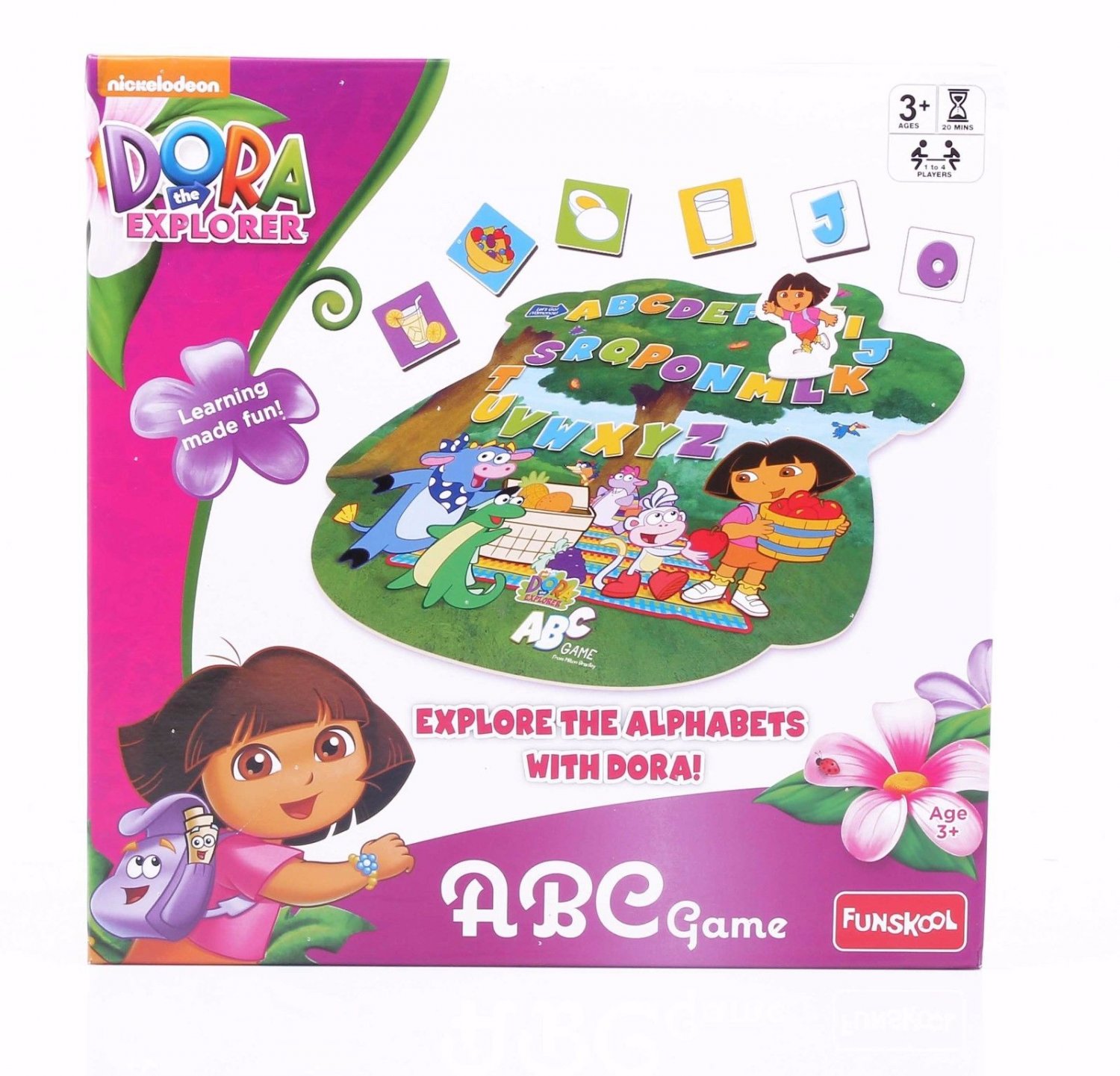 Funskool Dora ABC Game Educative Game Players 1-4 Age 3+