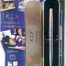 Parker Frontier Steel Roller Ball With Gold Clip Parker Frontier Steel Roller Ball With Gold Clip