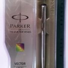 Parker Vector Steel  Ball Pen With Stainless Steel Clip