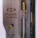 Parker Vector Steel  Roller Ball  With Gold Clip