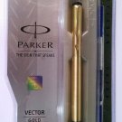 Parker Vector Gold  Roller Ball  With Gold Clip