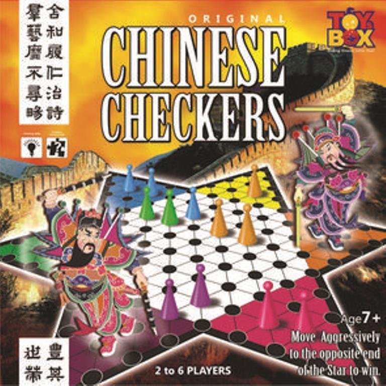 Original Chinese Checkers Game 2-6 Players Age 7+ Toys Box Indoor