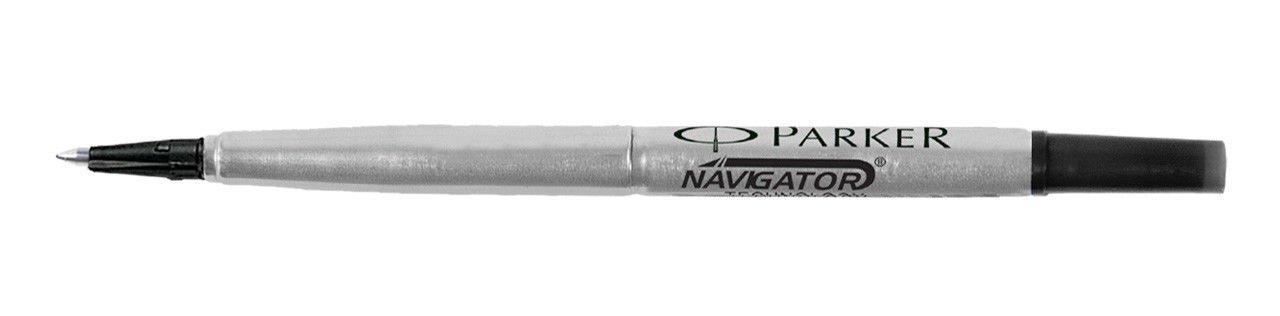 Parker Roller Ball Pen Refill Black Medium 6 Refill Set