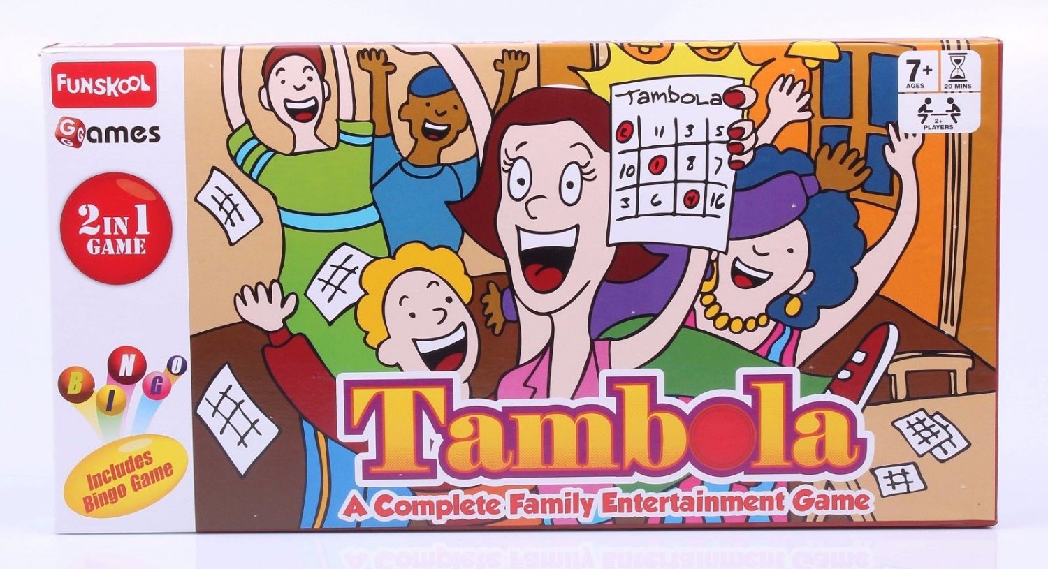Funskool Tambola 2 In 1 Game Educational Games Players 2-4 Age 7+