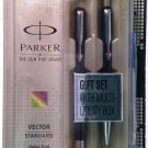 Parker Vector Standard Gift Set Roller & Ball Pen Body Color Black Parker Vector Standard Gift Set Roller & Ball Pen Body Color Black