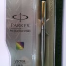 Parker Vector Steel Ball Pen With Gold Clip Parker Vector Steel Ball Pen With Gold Clip