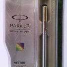 Parker Vector Steel Fountain Pen With Gold Clip Parker Vector Steel Fountain Pen With Gold Clip