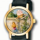 ALICE IN WONDERLAND ORIGINAL LEWIS CAROLL HUMPTY DUMPTY ART COLLECTIBLE WRIST WATCH ALICE IN WONDERLAND ORIGINAL LEWIS CAROLL HUMPTY DUMPTY ART COLLECTIBLE WRIST WATCH