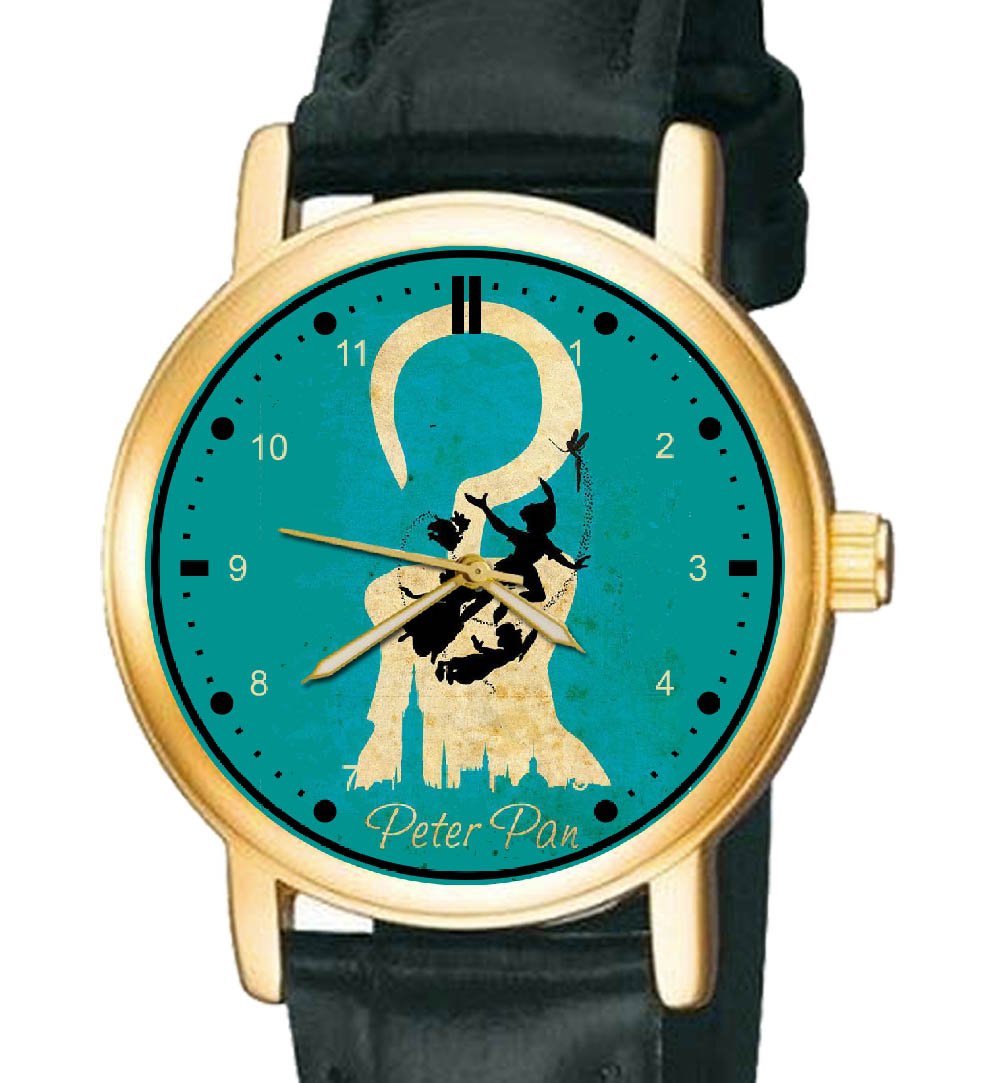 CLASSIC BLUE PETER PAN MOVIE POSTER ART HOOK WRIST WATCH 30 mm