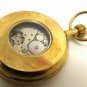 EROTIC BRITISH EDWARDIAN SEPIA-TONED BUTT ART COLLECTIBLE 17 JEWEL POCKET WATCH