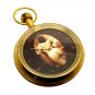 EROTIC BRITISH EDWARDIAN SEPIA-TONED BUTT ART COLLECTIBLE 17 JEWEL POCKET WATCH