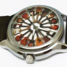 CIRCLE OF GUITARS, ACOUSTIC ELECTRIC, LOVELY GUITAR ENTHUSIAST'S WRIST WATCH CIRCLE OF GUITARS, ACOUSTIC ELECTRIC, LOVELY GUITAR ENTHUSIAST'S WRIST WATCH