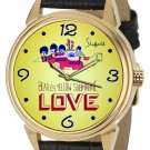 1970s YELLOW SUBMARINE WRIST WATCH RECYCLED DIAL SOLID BRASS 40 mm WRIST WATCH 1970s YELLOW SUBMARINE WRIST WATCH RECYCLED DIAL SOLID BRASS 40 mm WRIST WATCH