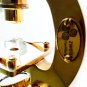 MICROSCOPE VINTAGE STYLE DESKTOP 17cm MAGNIFIER IN SOLID BRASS 16x MAGNIFICATION