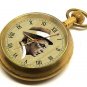RARE COLLECTIBLE FRANK SINATRA RATPACK PORTRAIT ART 17 JEWEL BRASS POCKET WATCH