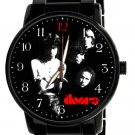 THE DOORS. VINTAGE SILHOUETTE JIM MORRISON ROCK ART TITANIUM FINISH WRIST WATCH THE DOORS. VINTAGE SILHOUETTE JIM MORRISON ROCK ART TITANIUM FINISH WRIST WATCH
