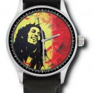 RASTA POWER! FANTASTIC BOB MARLEY RASTAFARIAN COLORS COLLECTIBLE WRIST WATCH