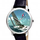 CLASSIC AMERICAS CUP SAILING SAILBOAT ART COLLECTIBLE 40 mm WRIST WATCH IN BRASS CLASSIC AMERICAS CUP SAILING SAILBOAT ART COLLECTIBLE 40 mm WRIST WATCH IN BRASS