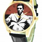 THE GODFATHER CLASSIC HOLLYWOOD ART AL PACINO CRIMSON BLOOD RED WRIST WATCH