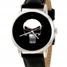 RARE. THE PUNISHER FANTASTIC FLAME RED EYES KICKASS MARVEL SKULL ART WRIST WATCH
