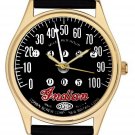 VINTAGE MOTOCYCLE SPEEDOMETER ART DIAL COLLECTIBLE 40 mm BRASS WRIST WATCH