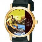 STEVE IRWIN CROCODILE HUNTER INSPIRATIONAL VINTAGE COLLECTIBLE BRASS WRIST WATCH