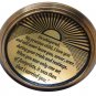 STUNNING JESUS CHRIST ON THE CRUCIFIX SYMBOLIC DIRECTION FINDER BRASS COMPASS