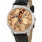 CULT ART BASKETBALL RENAISSANCE MAN DA VINCI VITRUVIAN MAN BRASS WRIST WATCH
