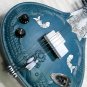 INDIGO BLUE HANDMADE INDIAN RAVI SHANKAR ACOUSTIC ELECTRIC SITAR IN CEDAR WOOD