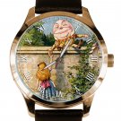 ALICE IN WONDERLAND HUMPTY DUMPTY ADULT SIZED 40 mm SOLID BRASS WATCH ALICE IN WONDERLAND HUMPTY DUMPTY ADULT SIZED 40 mm SOLID BRASS WATCH
