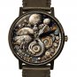 FUTURISTIC STEAMPUNK SPACE EXPLORATION APOLLO MOON MISSION ART SOLID BRASS WATCH