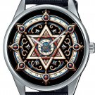 STAR OF DAVID MAGEN EYE-CATCHING JUDAISM JEWISH ART SOLID BRASS COLLECTORS WATCH STAR OF DAVID MAGEN EYE-CATCHING JUDAISM JEWISH ART SOLID BRASS COLLECTORS WATCH