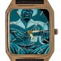 BLACK AMERICA BIG BILL BROONZY FINGER-PICKING BLUES GUITAR ART RECTANGLE WATCH