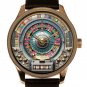 LAS VEGAS SLOT MACHINE POSTMODERN CASINO ART COLORFUL METALLIC DIAL BRASS WATCH