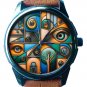 SALVADORE DALI PERSEVERANCE OF MEMORY CONTEMPORARY STUDY SOLID BRASS WATCH