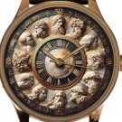 ZEUS & THE PANTHEON OF THE GREEK GODS, RARE METALLIC ART SOLID BRASS MYTHO WATCH ZEUS & THE PANTHEON OF THE GREEK GODS, RARE METALLIC ART SOLID BRASS MYTHO WATCH