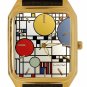 Frank Lloyd Wright Coonley House Mondrianesque Window Architectural Deco Watch