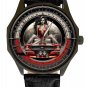 VINTAGE RED MUSTANG CONVERTIBLE HOTROD WITH STUNNING RED BABE CHRONOGRAPH WATCH