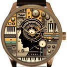 Keyboards Piano Keyboard Synthesizers Music Maker DJ Postmodern Art Brass Watch