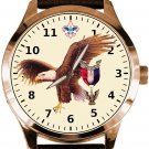 PATRIOTIC BOY SCOUTS EAGLE SCOUT SOLID BRASS KHAKHI DIAL WATCH w GIFT BOX PATRIOTIC BOY SCOUTS EAGLE SCOUT SOLID BRASS KHAKHI DIAL WATCH w GIFT BOX